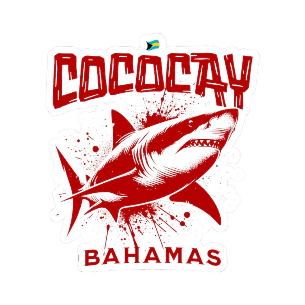 Thumbnail: Bahamas Souvenir Gift : CocoCay Bahamas Shark Bahamas Sticker