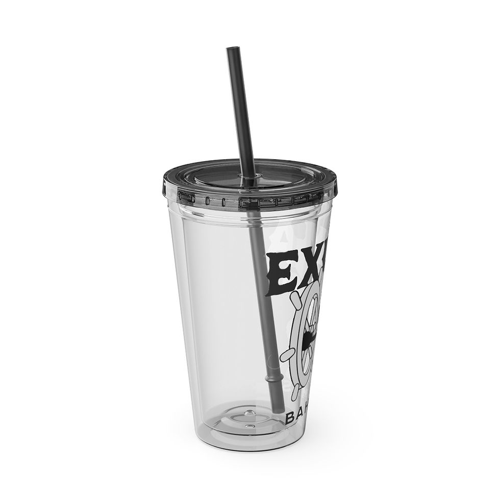 Thumbnail: Bahamas Souvenir Gift : Exuma Bahamas Tumbler With Straw