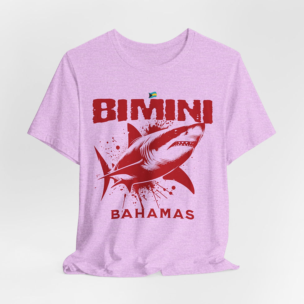 Thumbnail: Bahamas Souvenir Gift : Bimini Bahamas Shark Unisex Bahamas Shirt