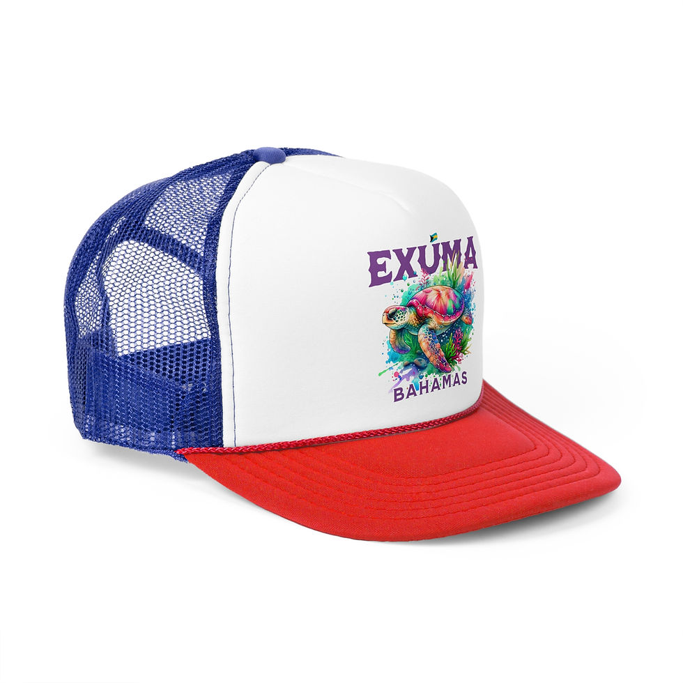 Thumbnail: Bahamas Souvenir Gift : Exuma Bahamas Sea Turtle Bahamas Hat