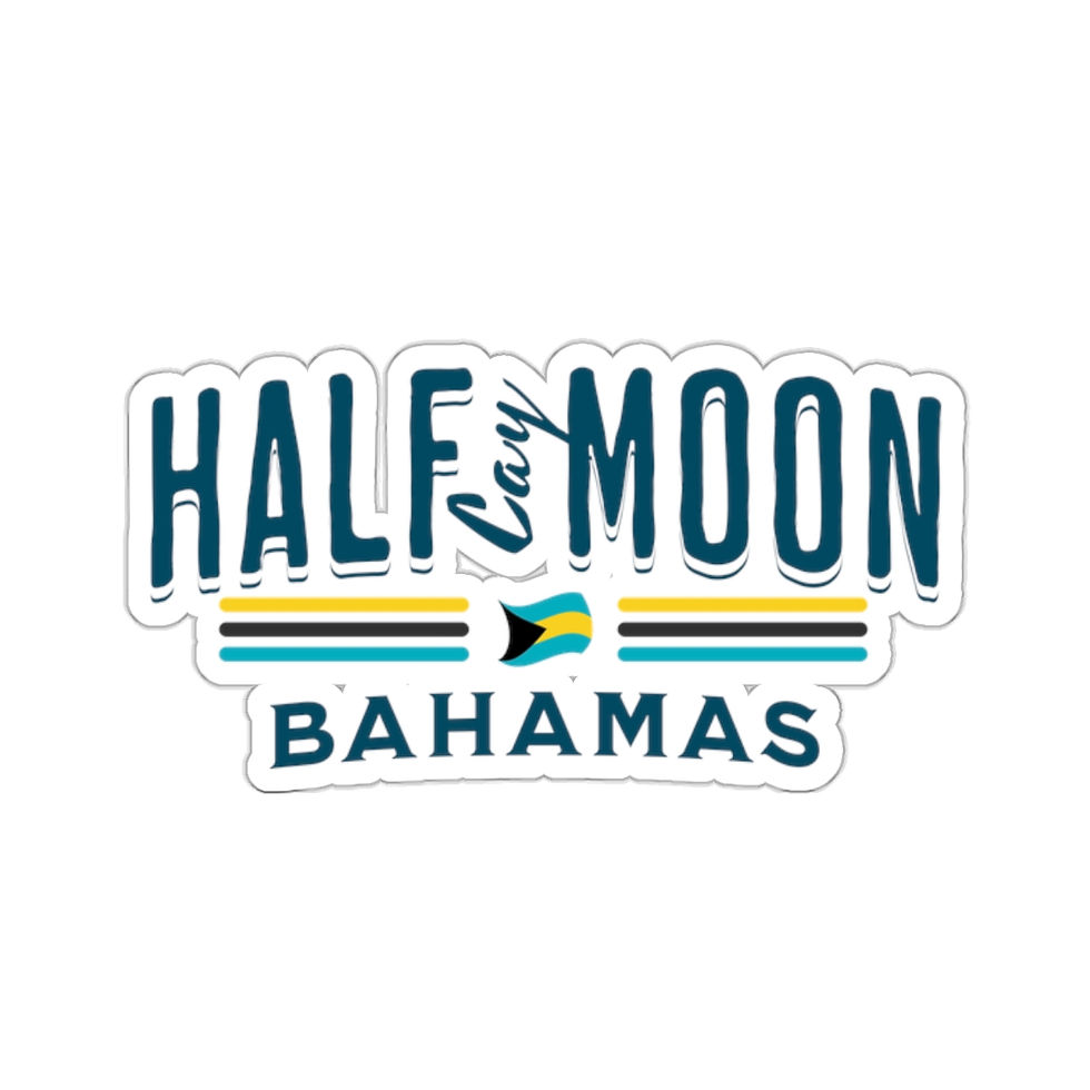 Thumbnail: Bahamas Souvenir Gift : Half Moon Cay Bahamas Flag Bahamas Sticker