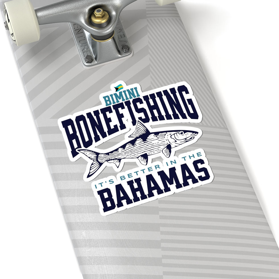 Thumbnail: Bahamas Souvenir Gift : Bimini Bahamas Bonefishing Bahamas Sticker