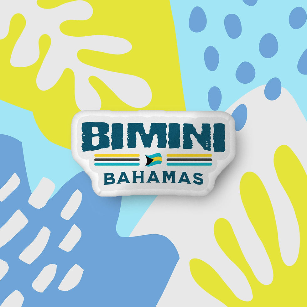 Thumbnail: Bahamas Souvenir Gift : Bimini Bahamas Flag Bahamas Pillow