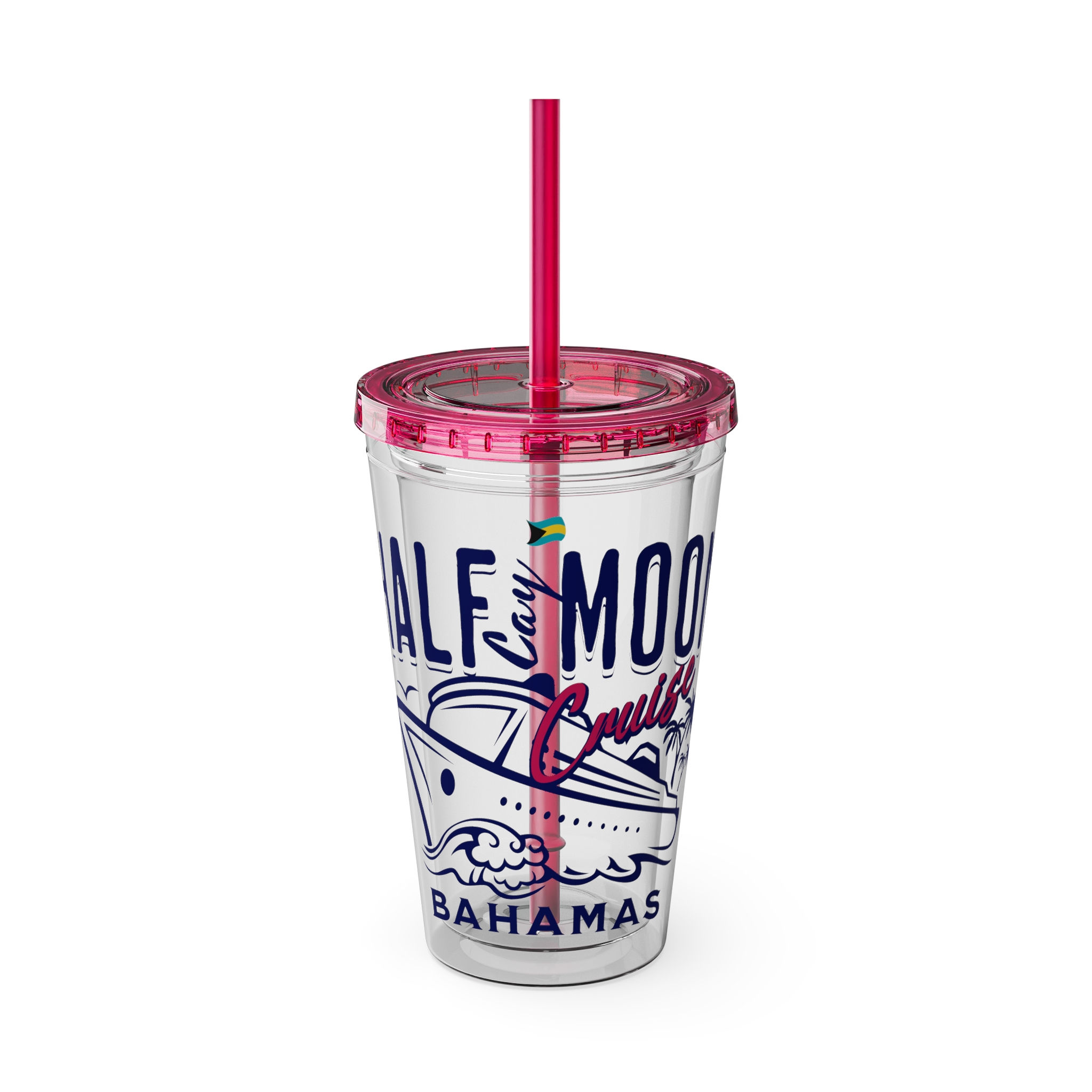 Bahamas Souvenir Gift : Half Moon Cay Bahamas Cruise Bahamas Tumbler With Straw