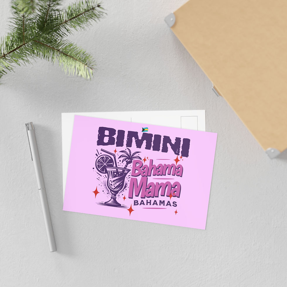 Thumbnail: Bahamas Postcard : Bimini Bahamas Bahama Mama : Bahamas Souvenir Gift