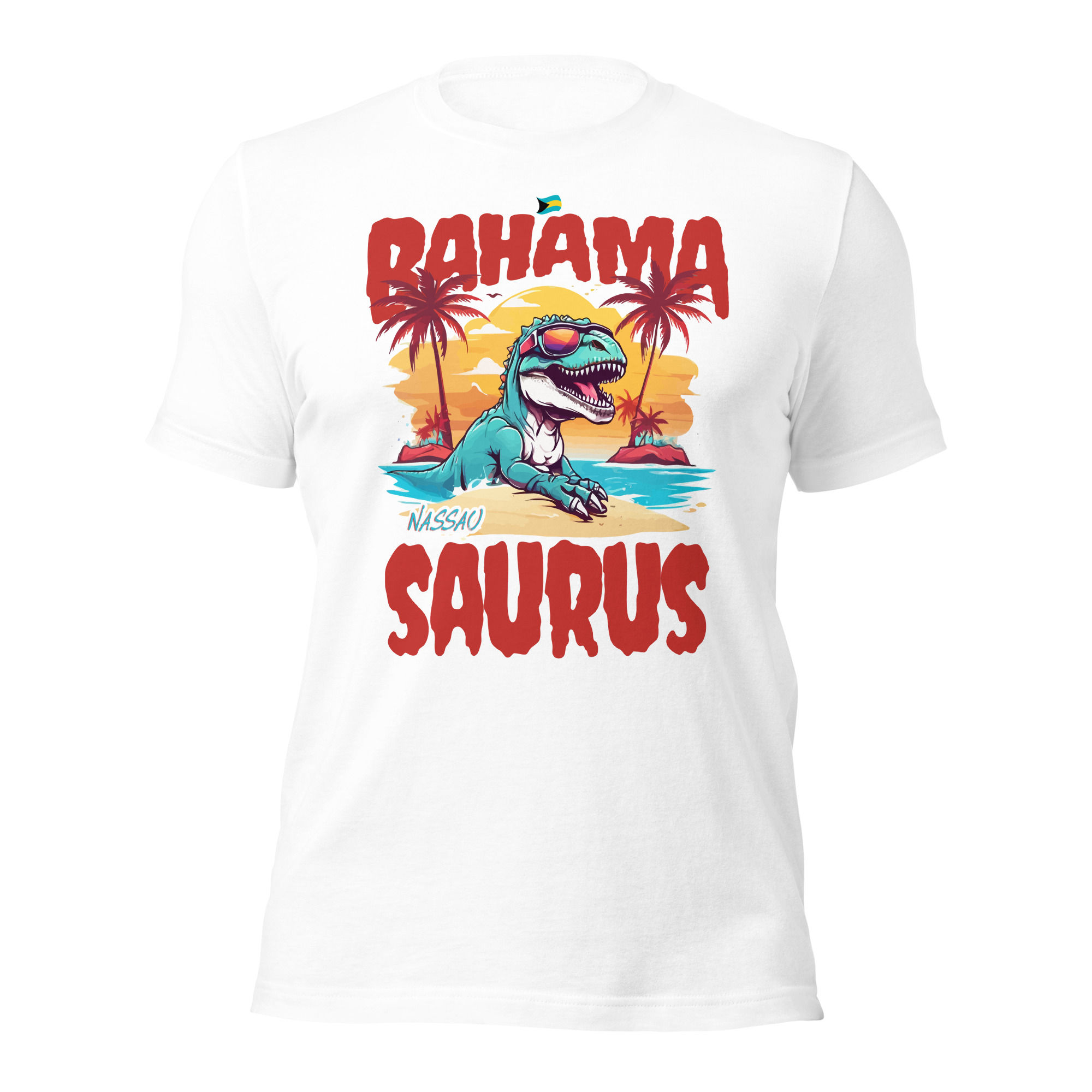 Bahamas Souvenir Gift : Nassau Bahamas Bahamasaurus T-Rex Unisex Bahamas Shirt