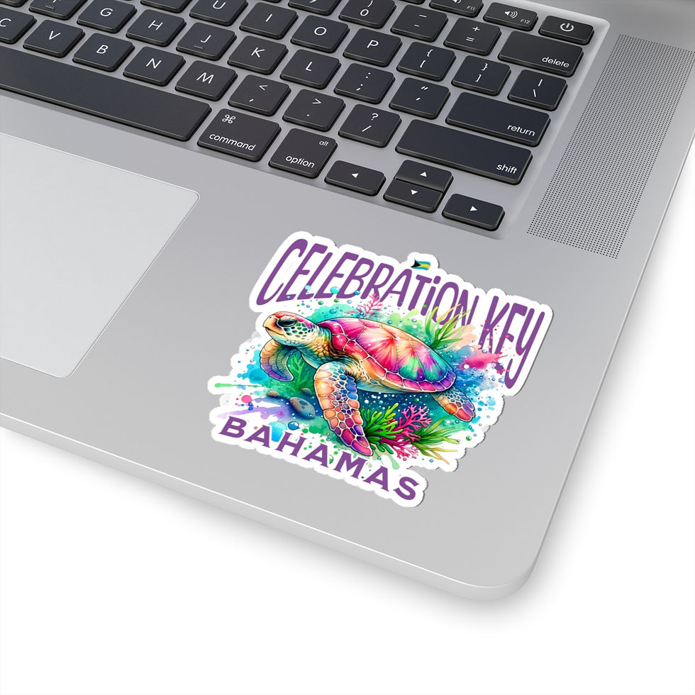Thumbnail: Bahamas Souvenir Gift : Celebration Key Bahamas Sea Turtle Bahamas Sticker