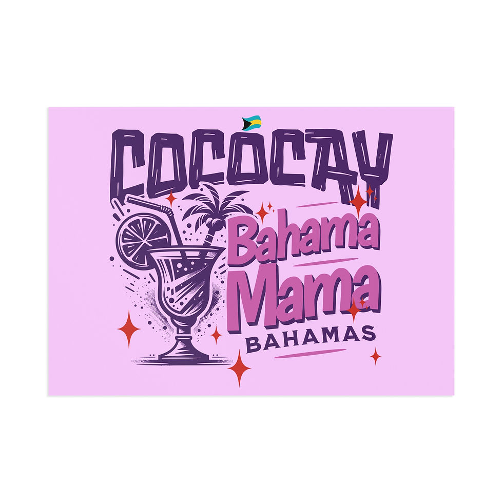 Thumbnail: Bahamas Postcard : CocoCay Bahamas Bahama Mama : Bahamas Souvenir Gift