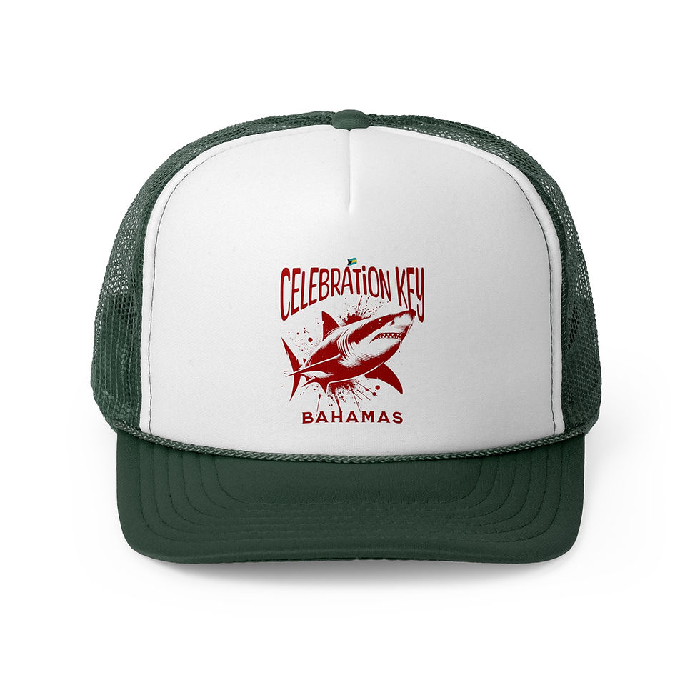 Thumbnail: Bahamas Souvenir Gift : Celebration Key Bahamas Shark Bahamas Hat