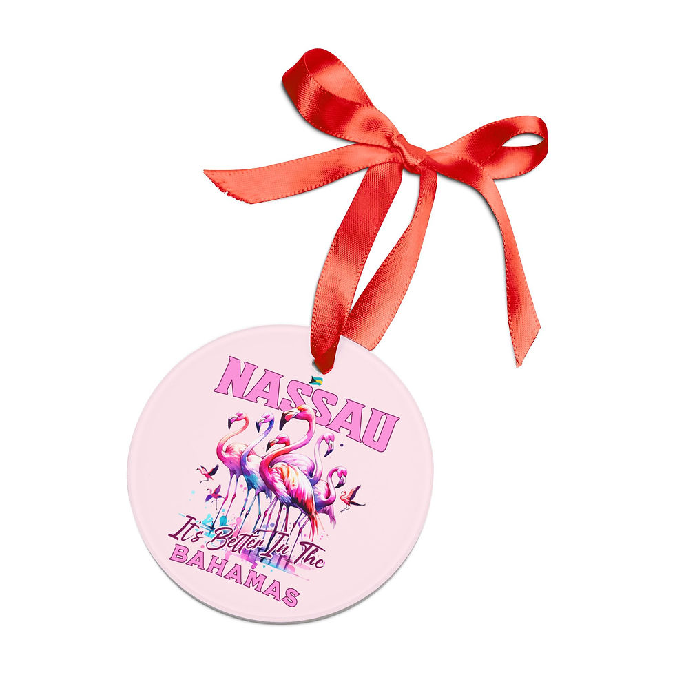 Thumbnail: Bahamas Souvenir Gift : Nassau Bahamas Flamingo Bahamas Ornament