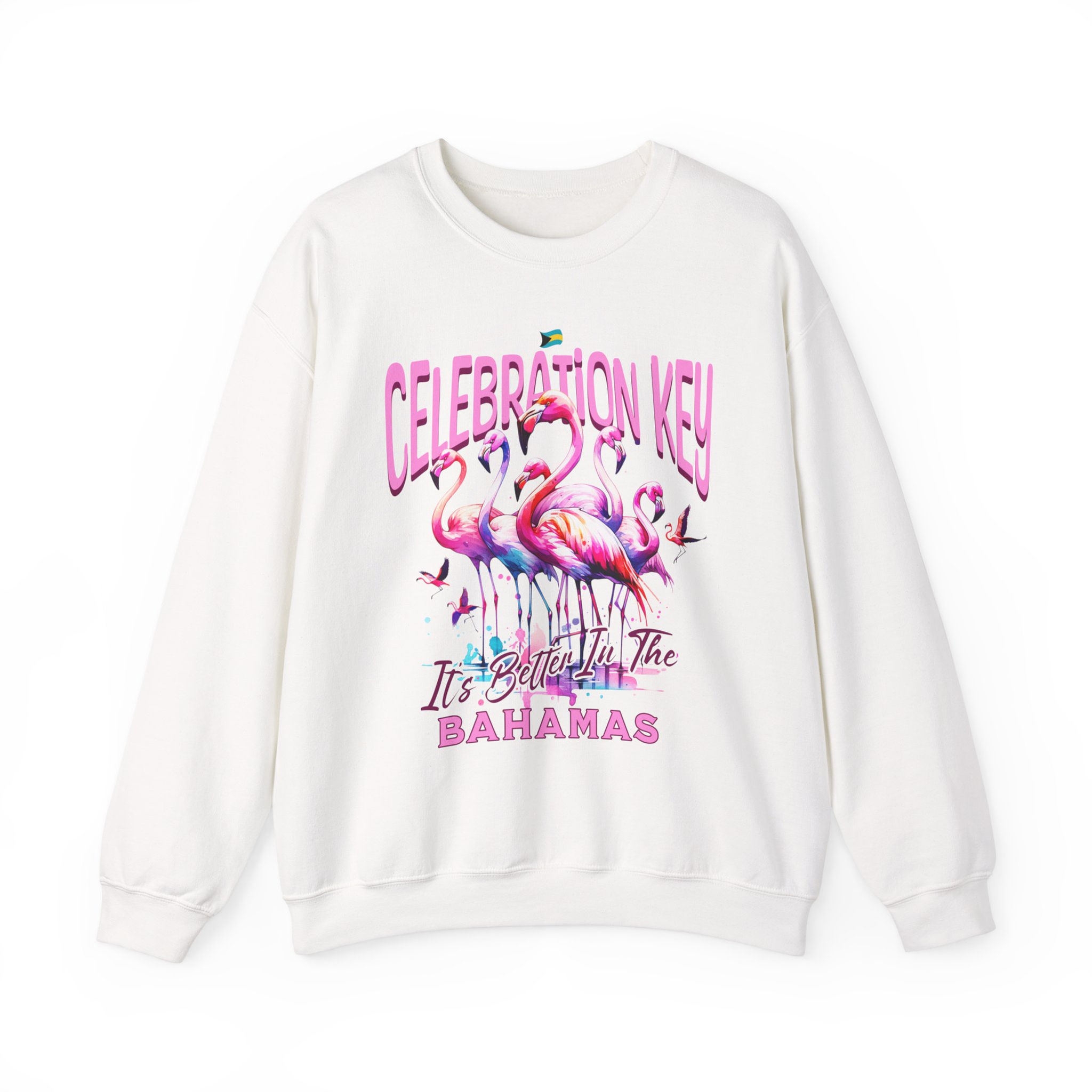 Bahamas Souvenir Gift Celebration Key Bahamas Flamingo Unisex Bahamas Sweatshirt