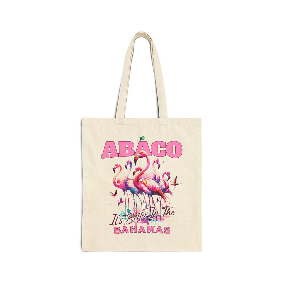 Thumbnail: Bahamas Souvenir Gift : Abaco Bahamas Flamingo Bahamas Tote Bag