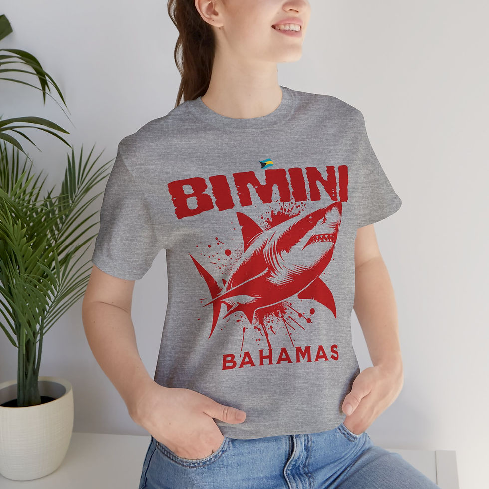 Thumbnail: Bahamas Souvenir Gift : Bimini Bahamas Shark Unisex Bahamas Shirt