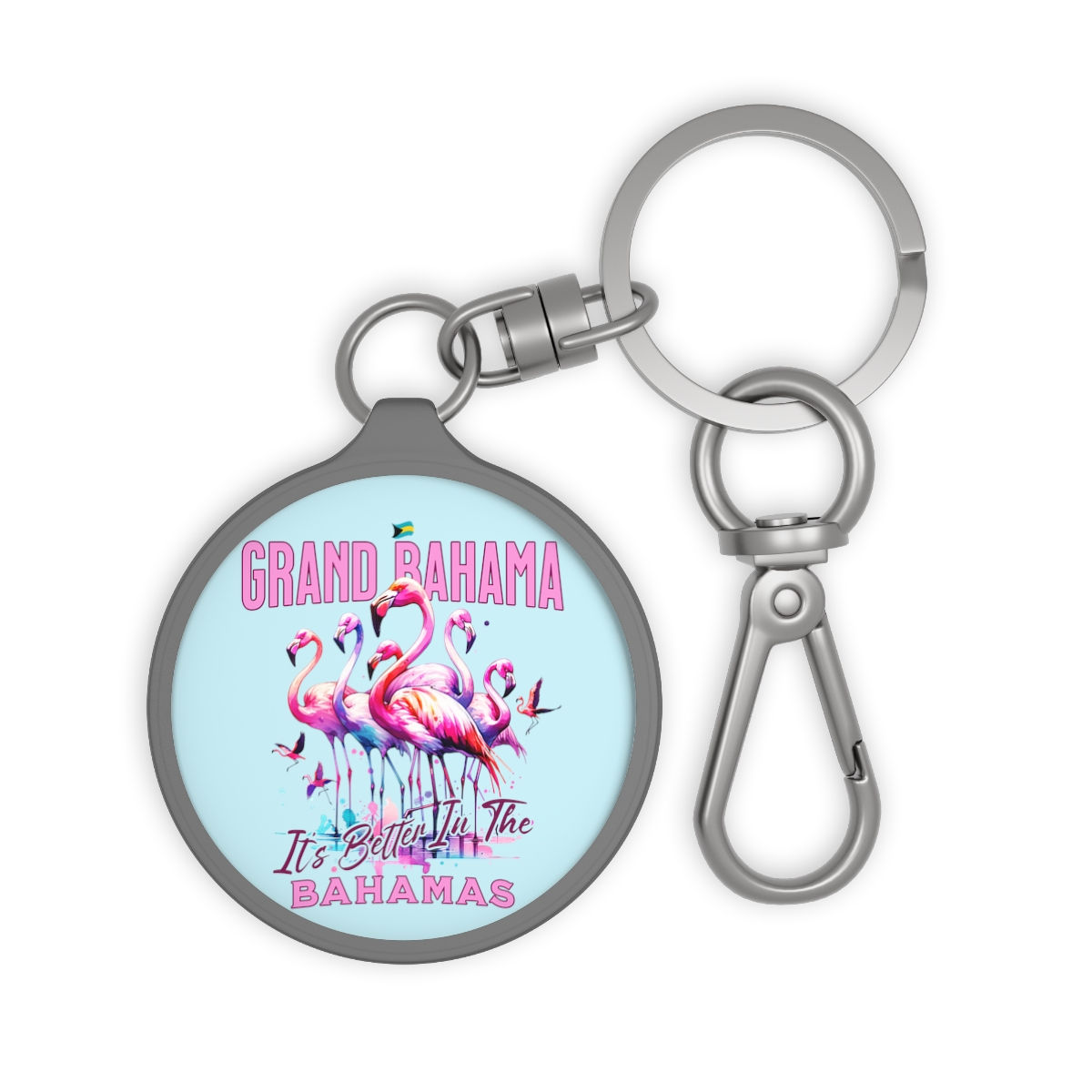 Bahamas Souvenir Gift : Grand Bahama Bahamas Flamingo Bahamas Keychain
