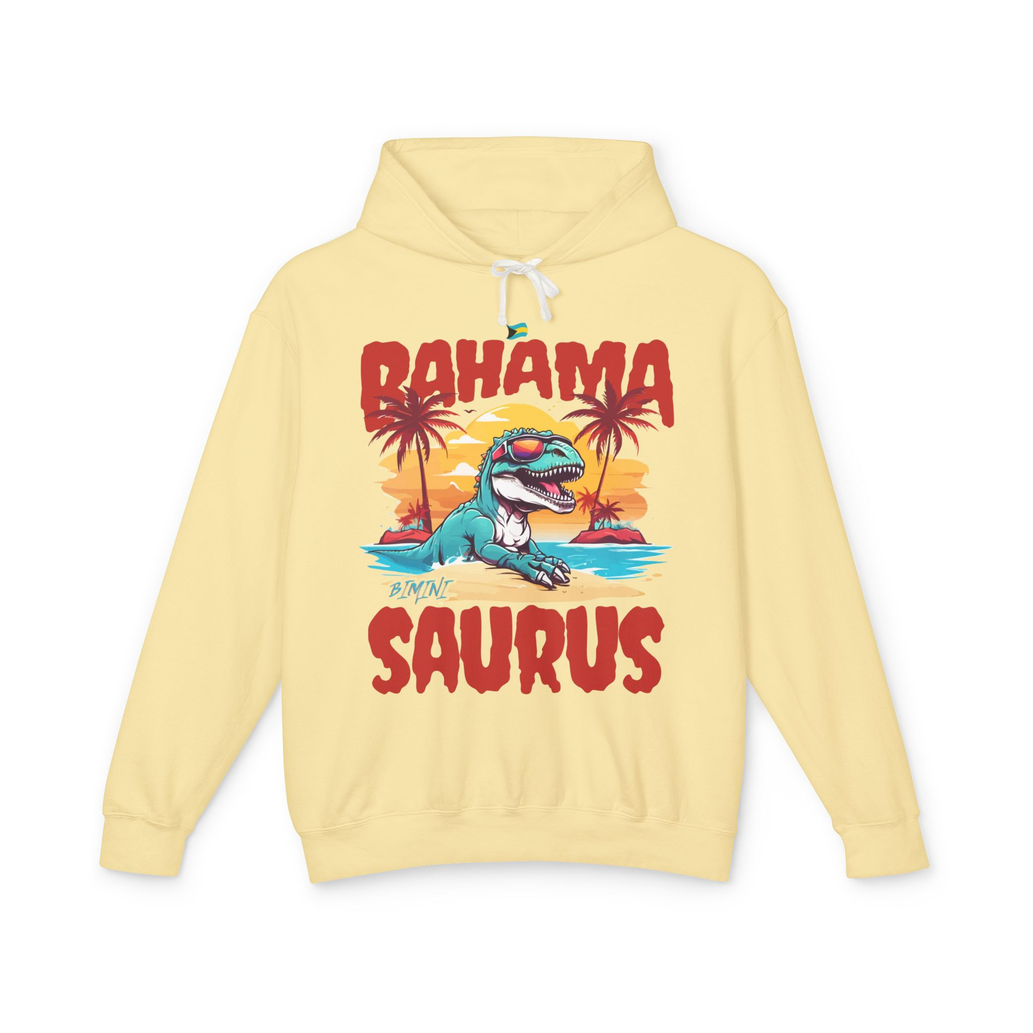 Bahamas Souvenir Gift Bimini Bahamas Bahama Saurus T-Rex Unisex Bahamas Hoodie