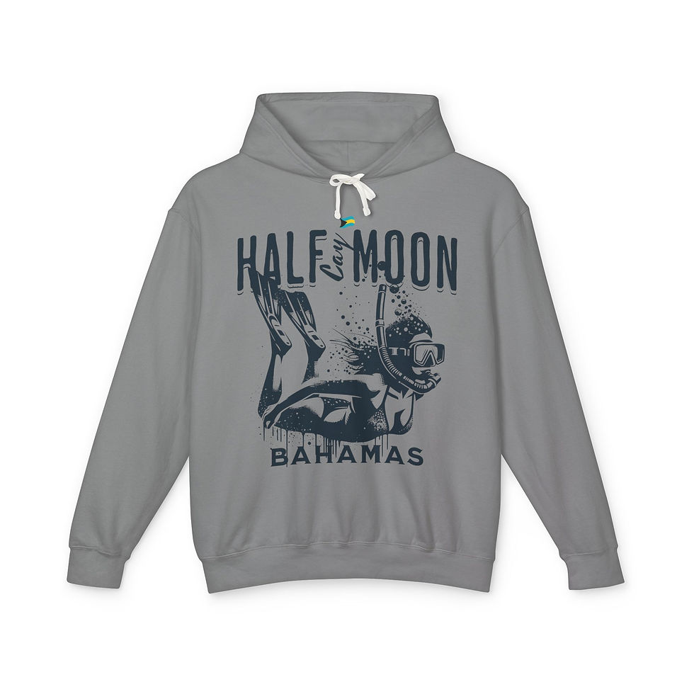 Thumbnail: Bahamas Souvenir Gift : Half Moon Cay Bahamas Snorkeling Unisex Bahamas Hoodie