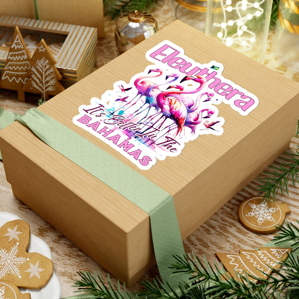 Thumbnail: Bahamas Souvenir Gift : Eleuthera Bahamas Flamingo Bahamas Sticker