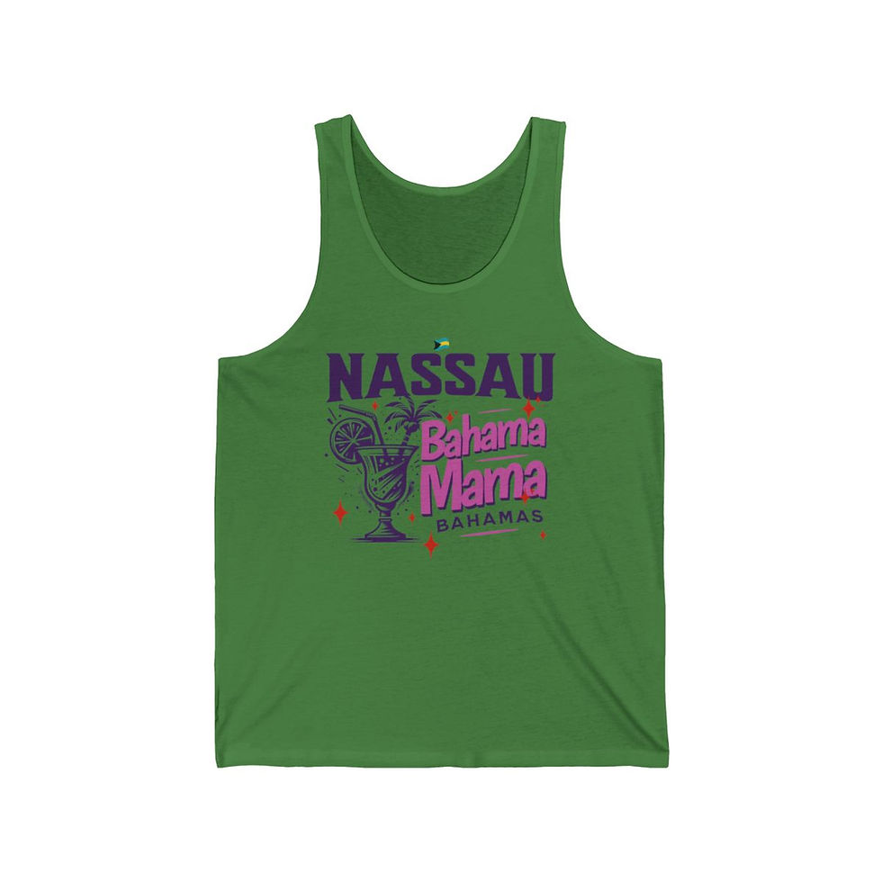 Thumbnail: Bahamas Souvenir Gift : Nassau Bahamas Bahama Mama Unisex Bahamas Tank Top