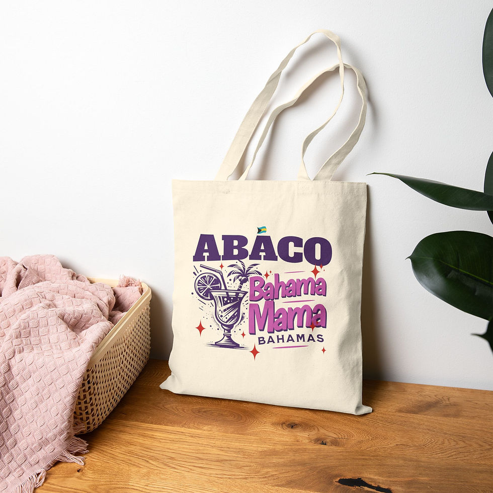 Thumbnail: Bahamas Souvenir Gift : Abaco Bahamas Bahama Mama Bahamas Tote Bag