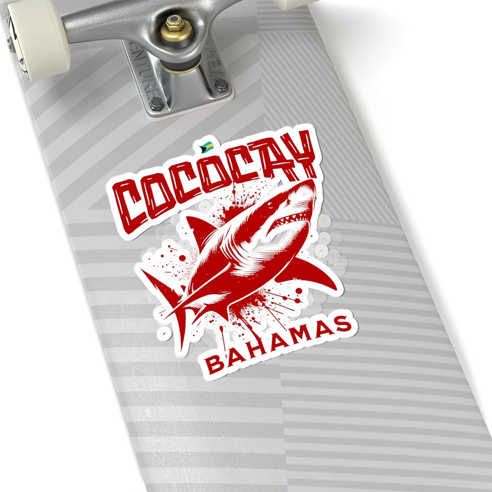 Thumbnail: Bahamas Souvenir Gift : CocoCay Bahamas Shark Bahamas Sticker