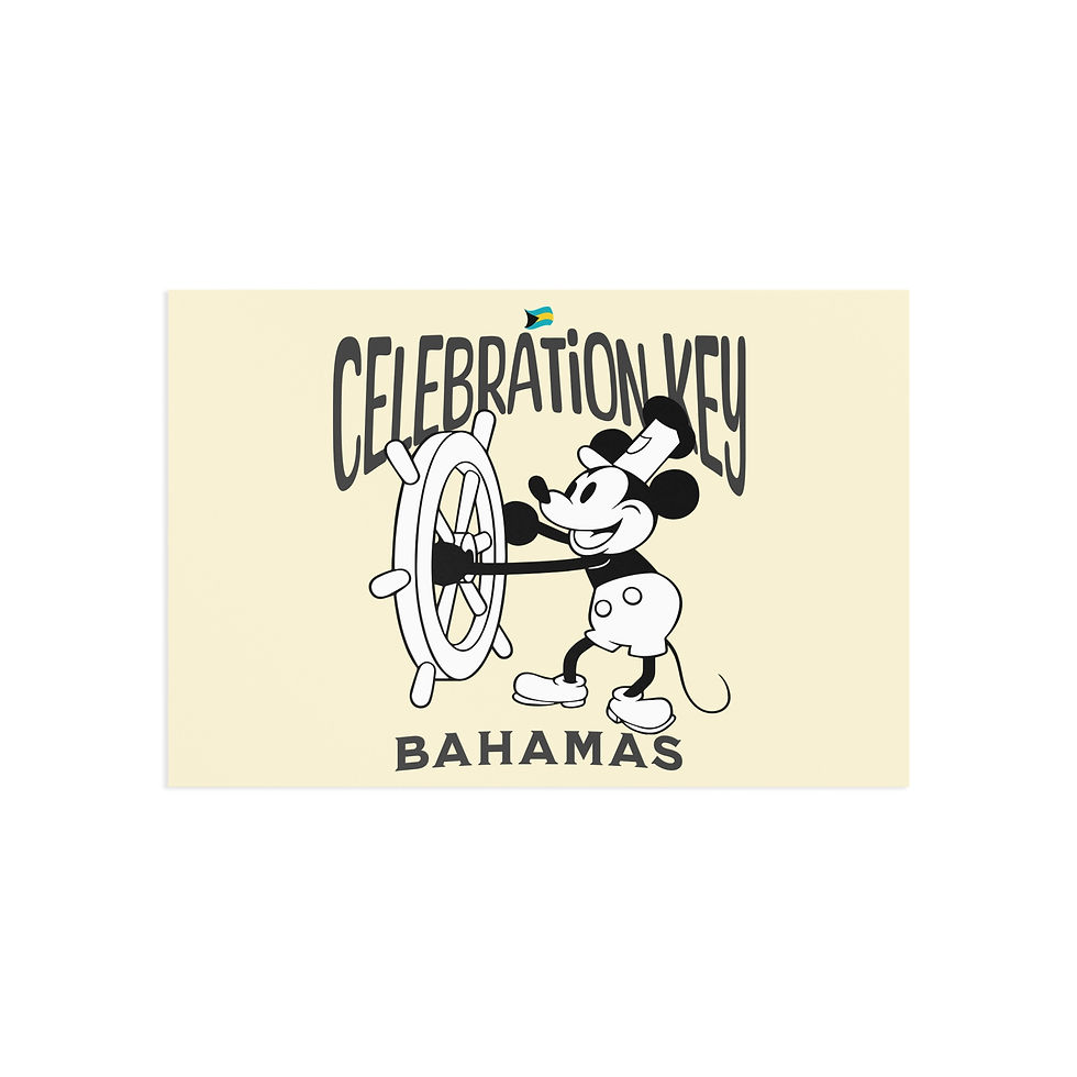 Thumbnail: Bahamas Postcard : Celebration Key Bahamas Cruise : Bahamas Souvenir Gift