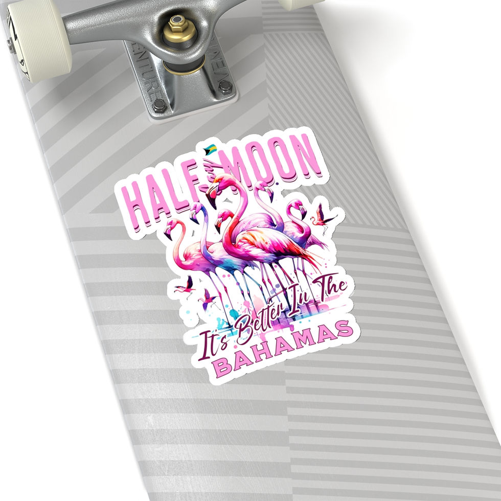 Thumbnail: Bahamas Souvenir Gift : Half Moon Cay Bahamas Flamingo Bahamas Sticker