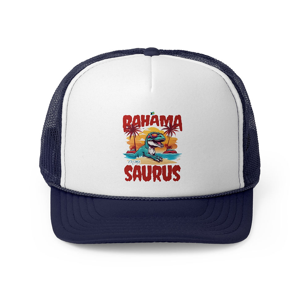 Thumbnail: Bahamas Souvenir Gift : Exuma Bahamas Bahama Saurus T-Rex Bahamas Hat