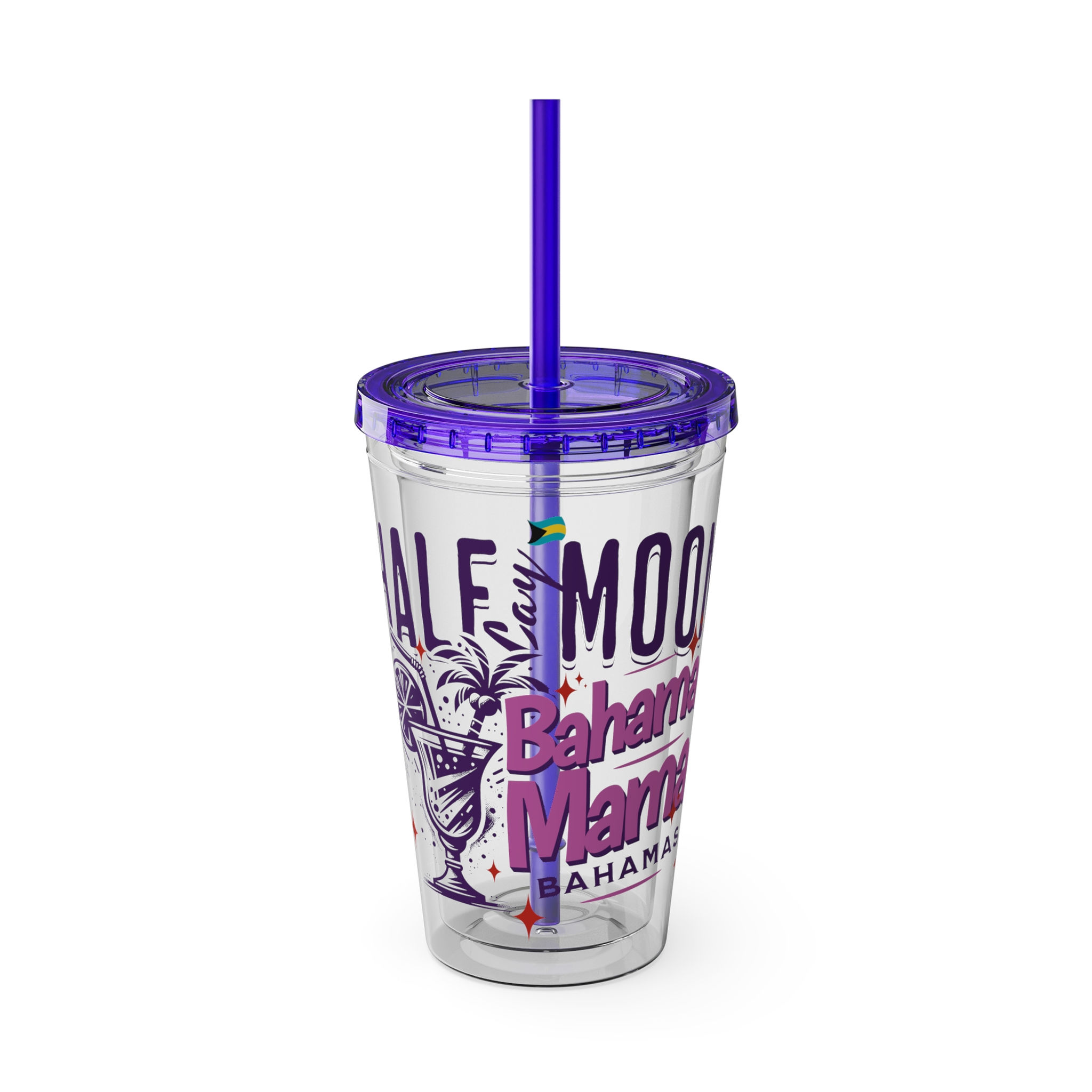 Bahamas Souvenir Gift : Half Moon Cay Bahama Mama Bahamas Tumbler With Straw
