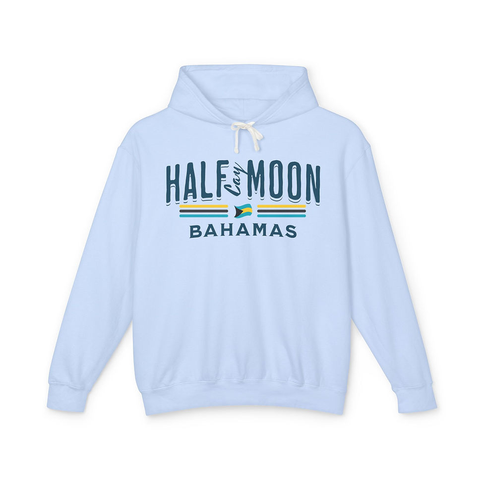 Thumbnail: Bahamas Souvenir Gift : Half Moon Cay Bahamas Flag Unisex Bahamas Hoodie