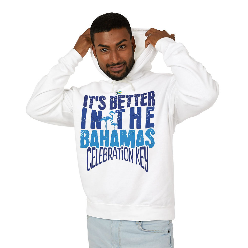 Thumbnail: Bahamas Souvenir Gift : Celebration Key Bahamas Cruise Unisex Bahamas Hoodie