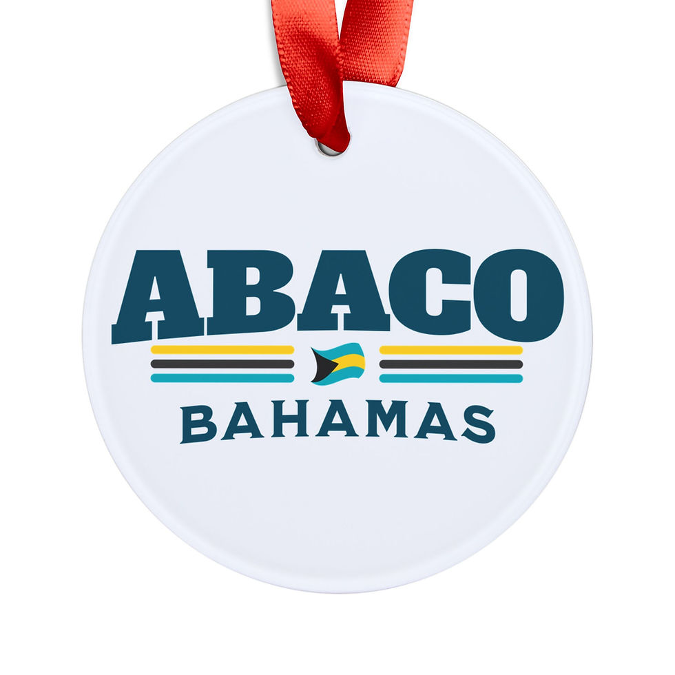 Thumbnail: Bahamas Souvenir Gift : Abaco Bahamas Flag Bahamas Ornament