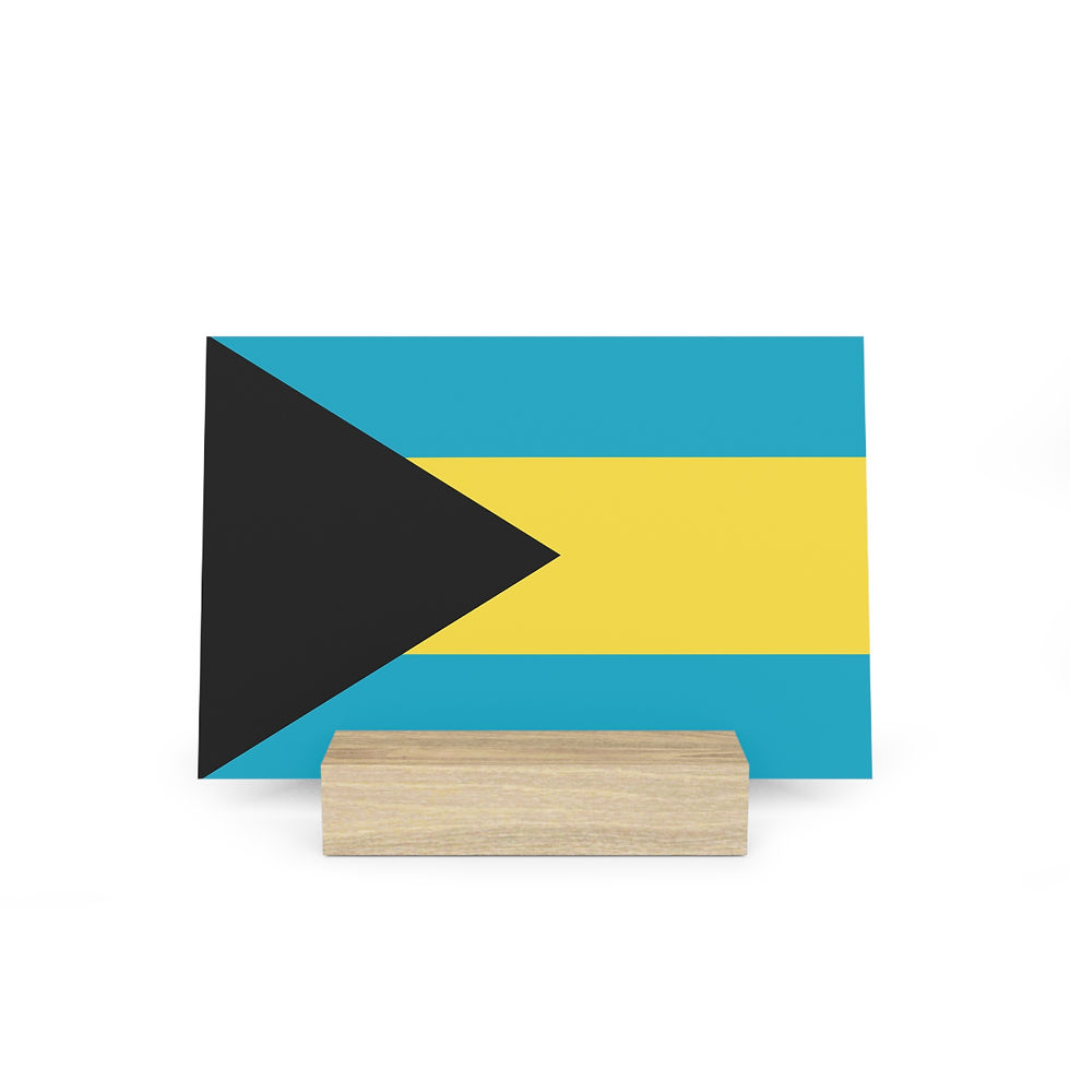 Thumbnail: Bahamas Flag Bahamas Independence Bahamas Gallery Board : Bahamas Souvenir Gift