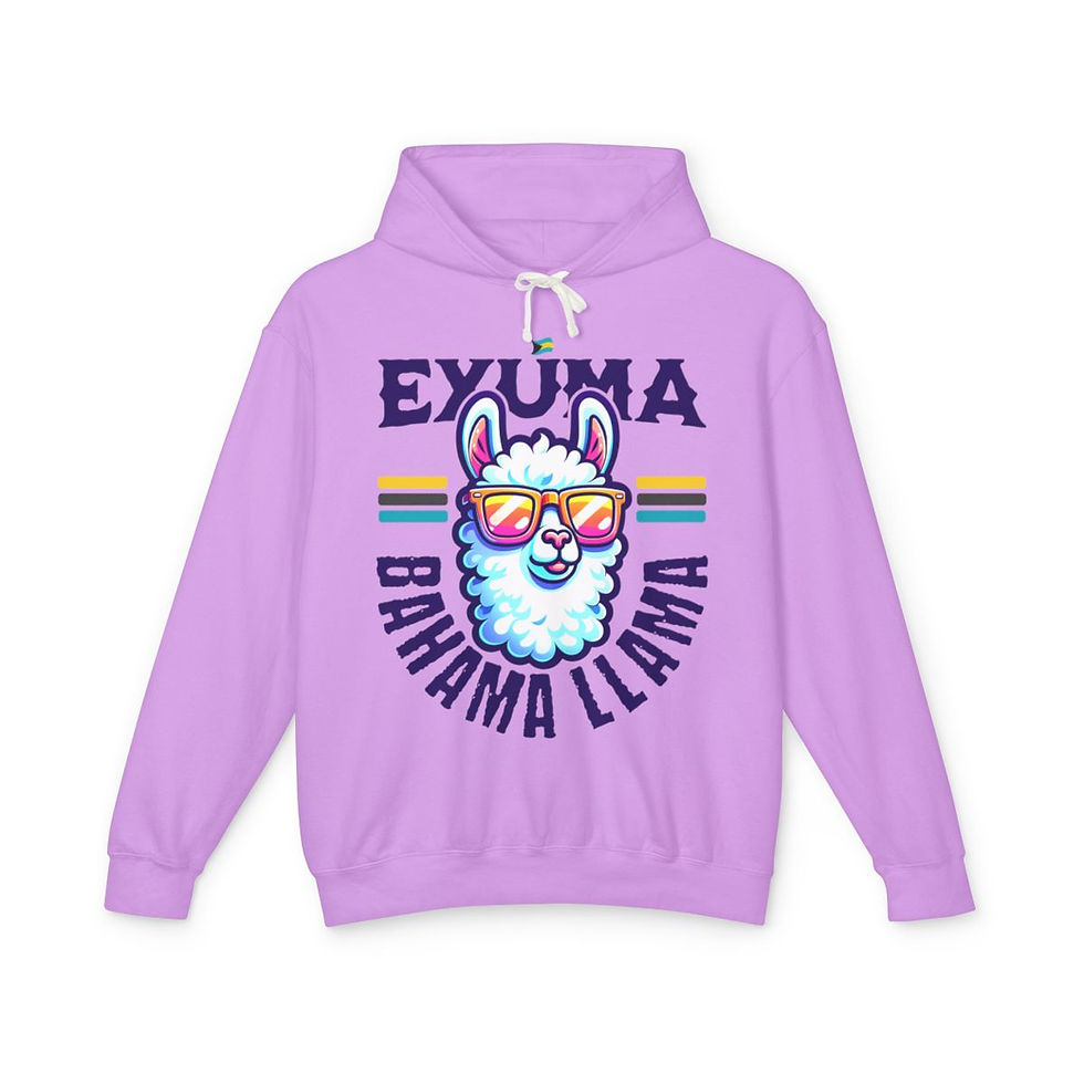 Thumbnail: Bahamas Souvenir Gift : Exuma Bahamas Bahama Llama Unisex Bahamas Hoodie
