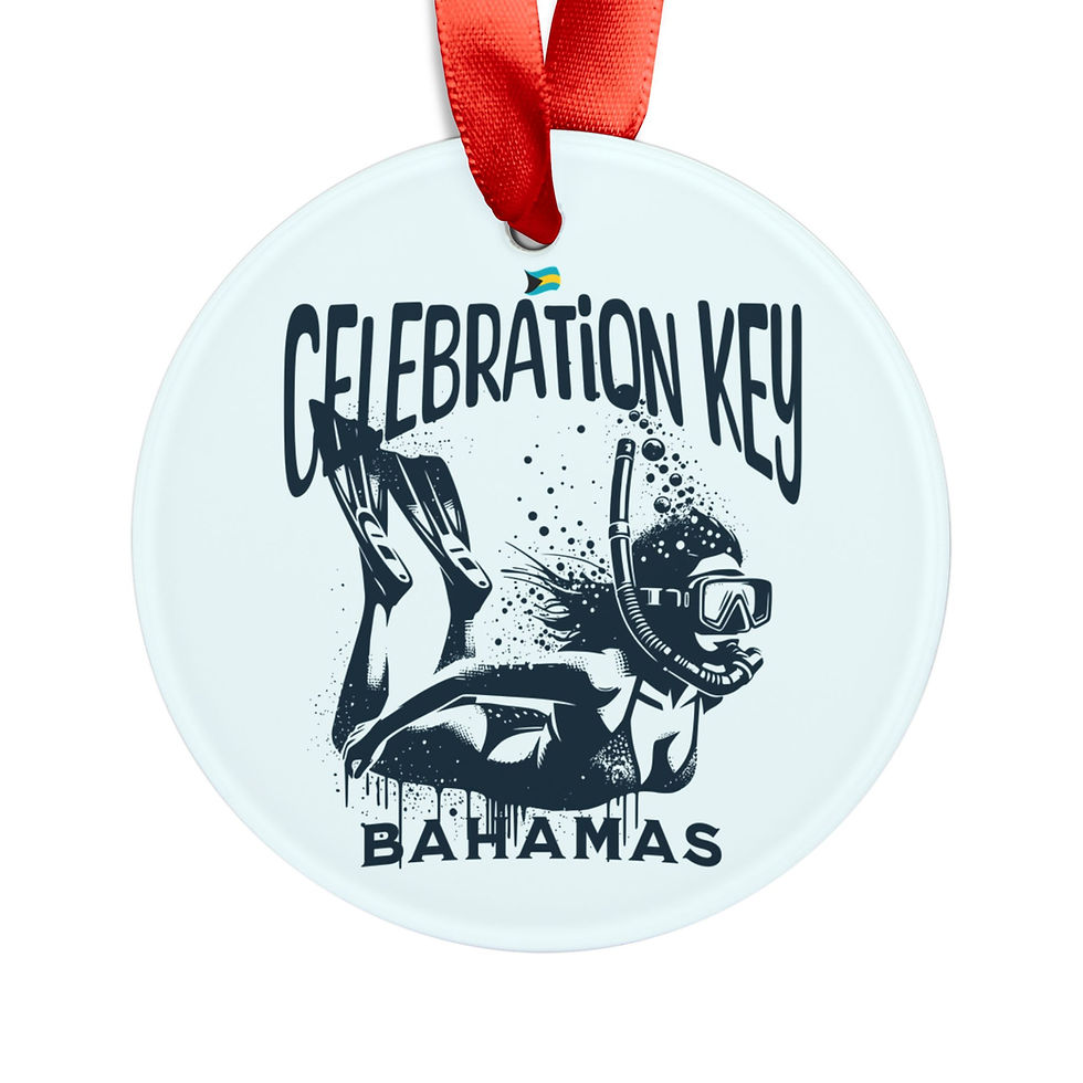 Thumbnail: Bahamas Souvenir Gift : Celebration Key Bahamas Snorkeling Bahamas Ornament