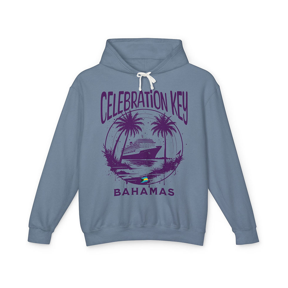 Thumbnail: Bahamas Souvenir Gift : Celebration Key Bahamas Cruise Unisex Bahamas Hoodie