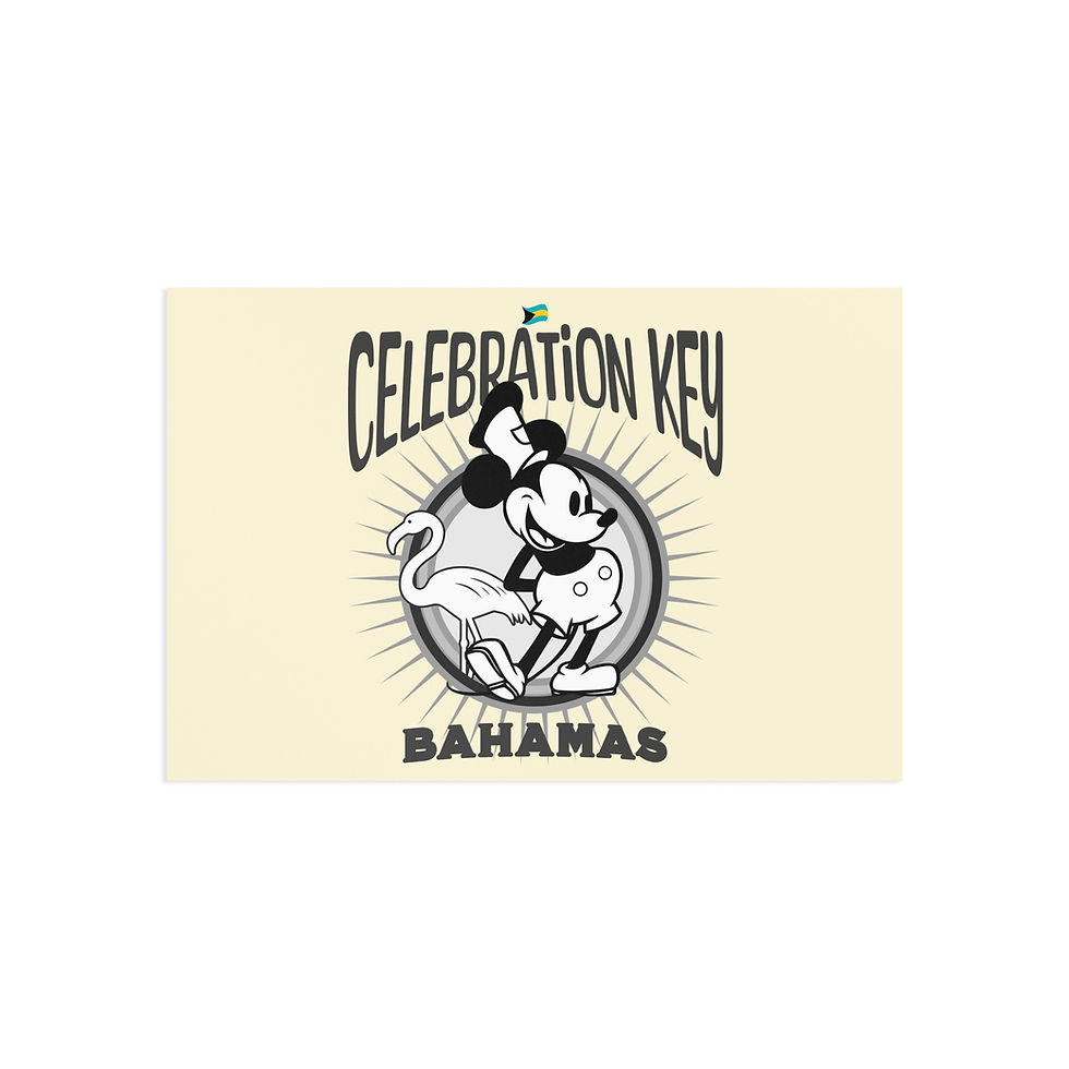 Thumbnail: Bahamas Postcard : Celebration Key Bahamas Cruise : Bahamas Souvenir Gift