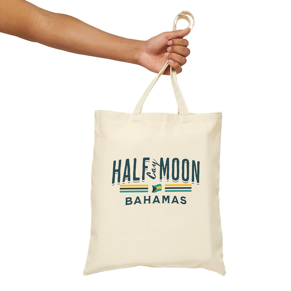 Thumbnail: Bahamas Souvenir Gift : Half Moon Cay Bahamas Flag Bahamas Tote Bag