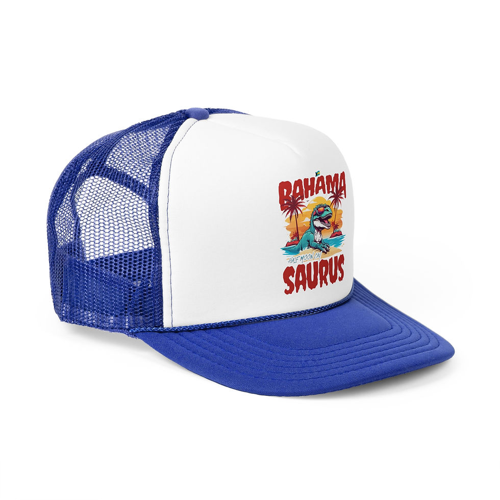 Thumbnail: Bahamas Souvenir Gift : Half Moon Cay Bahamas Bahama Saurus T-Rex Bahamas Hat