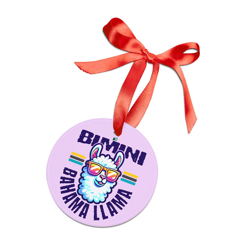 Thumbnail: Bahamas Souvenir Gift : Bimini Bahamas Bahama Llama Bahamas Ornament