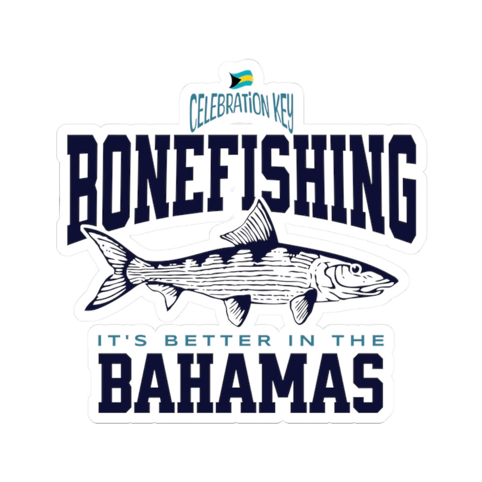 Thumbnail: Bahamas Souvenir Gift : Celebration Key Bahamas Bonefishing Bahamas Sticker