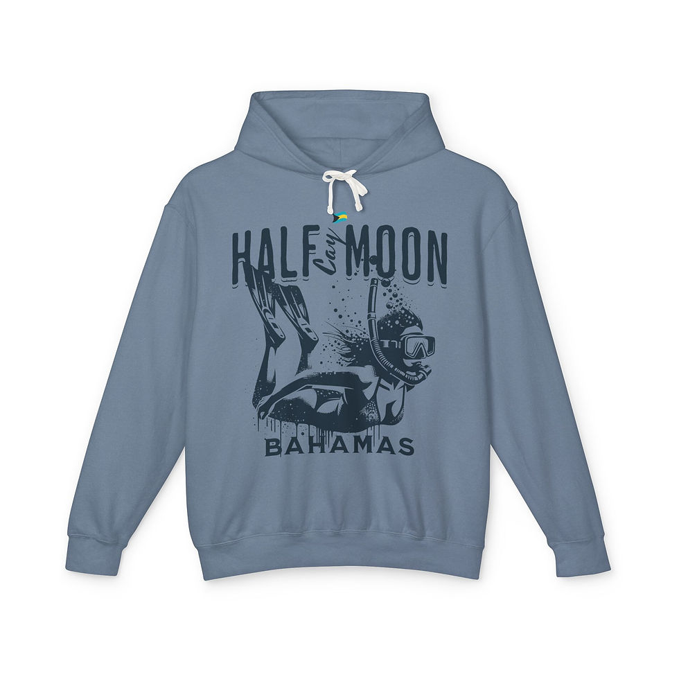 Thumbnail: Bahamas Souvenir Gift : Half Moon Cay Bahamas Snorkeling Unisex Bahamas Hoodie