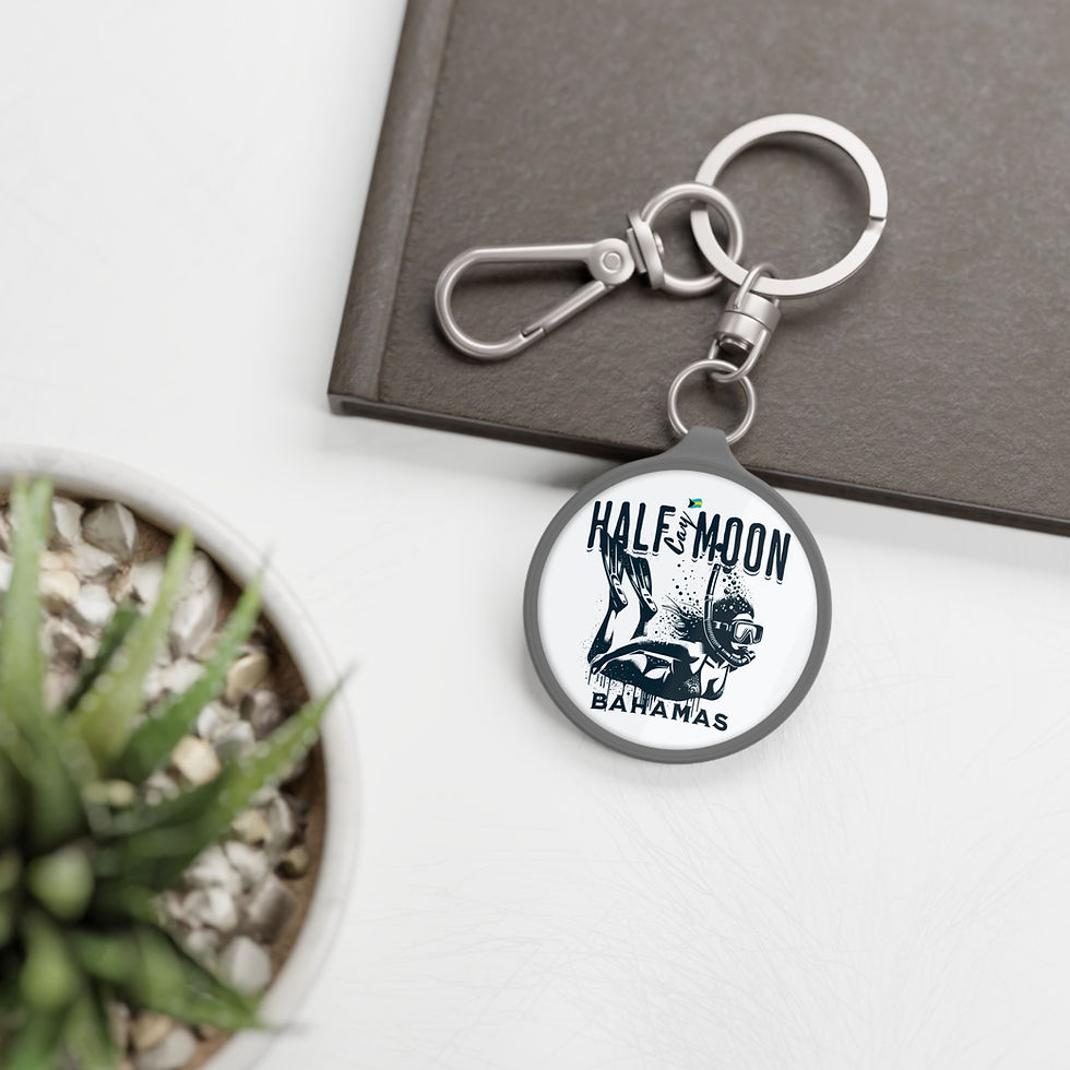 Thumbnail: Bahamas Souvenir Gift : Half Moon Cay Bahamas Snorkeling Bahamas Keychain