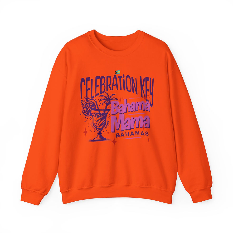 Thumbnail: Bahamas Souvenir Gift : Celebration Key Bahama Mama Unisex Bahamas Sweatshirt