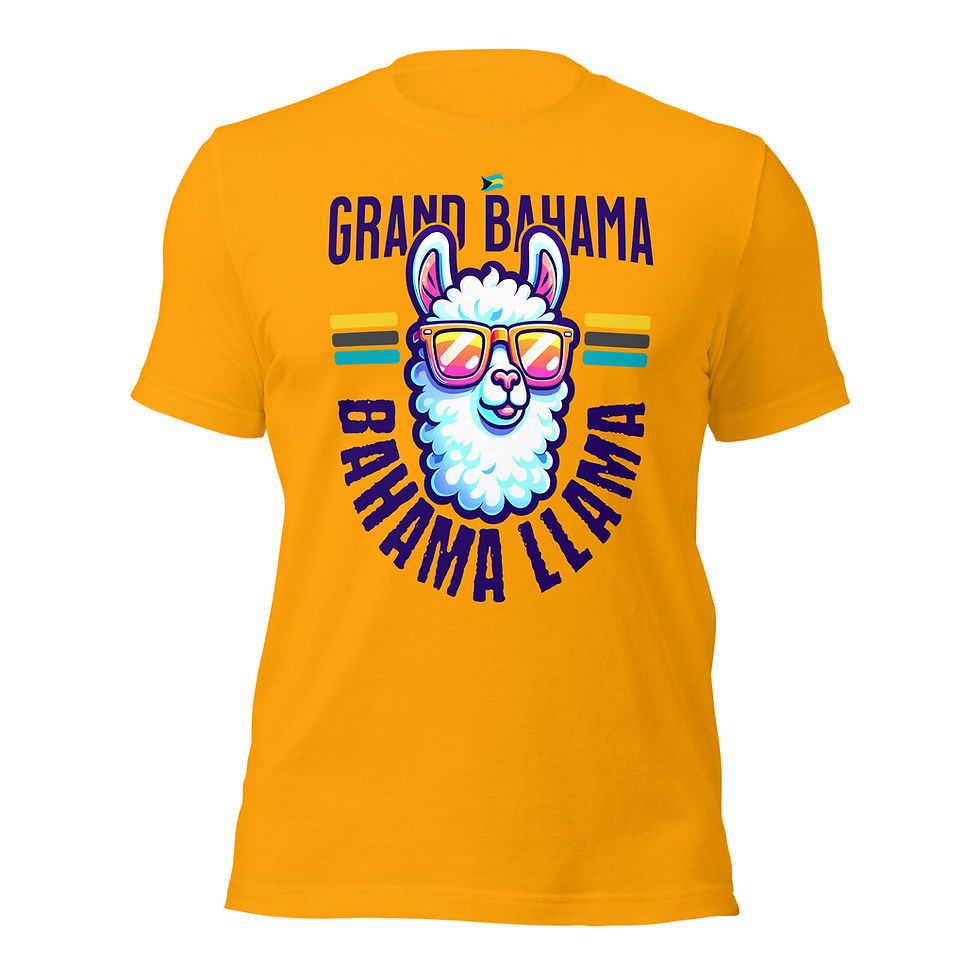 Thumbnail: Bahamas Souvenir Gift : Grand Bahama Bahamas Bahama Llama Unisex Bahamas Shirt