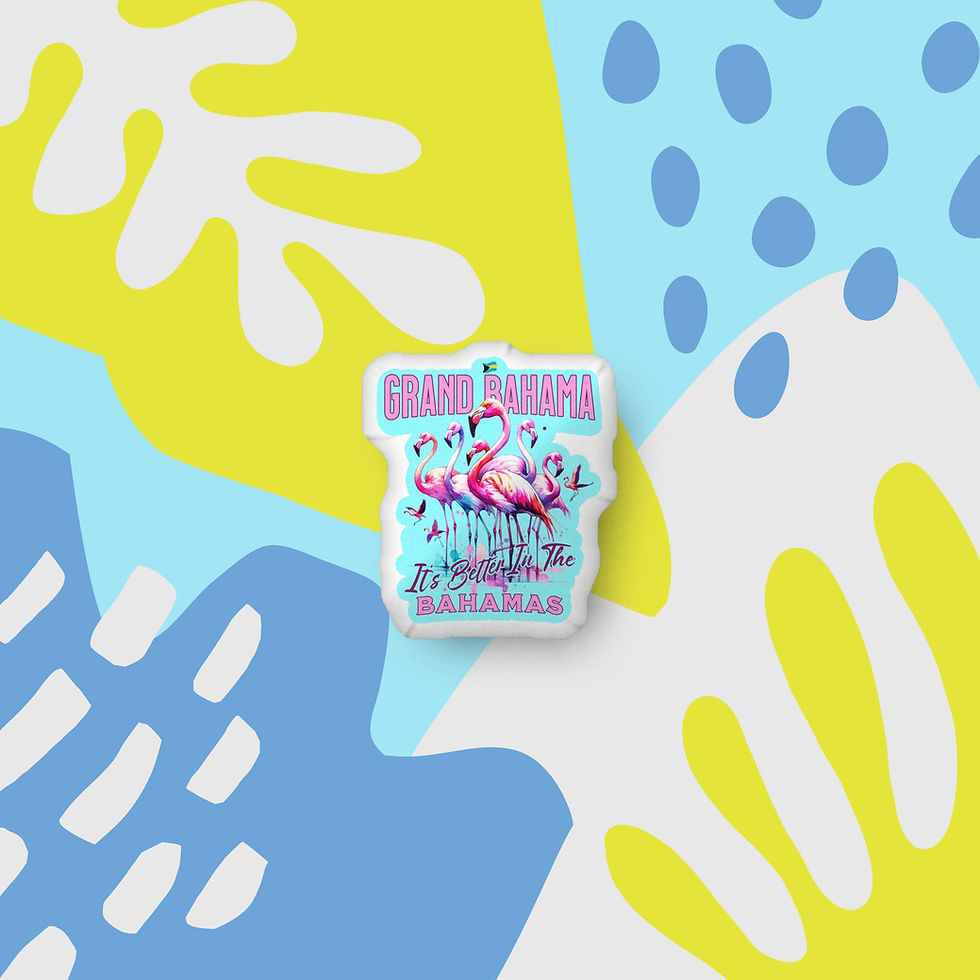 Thumbnail: Bahamas Souvenir Gift : Grand Bahama Bahamas Flamingo Bahamas Pillow