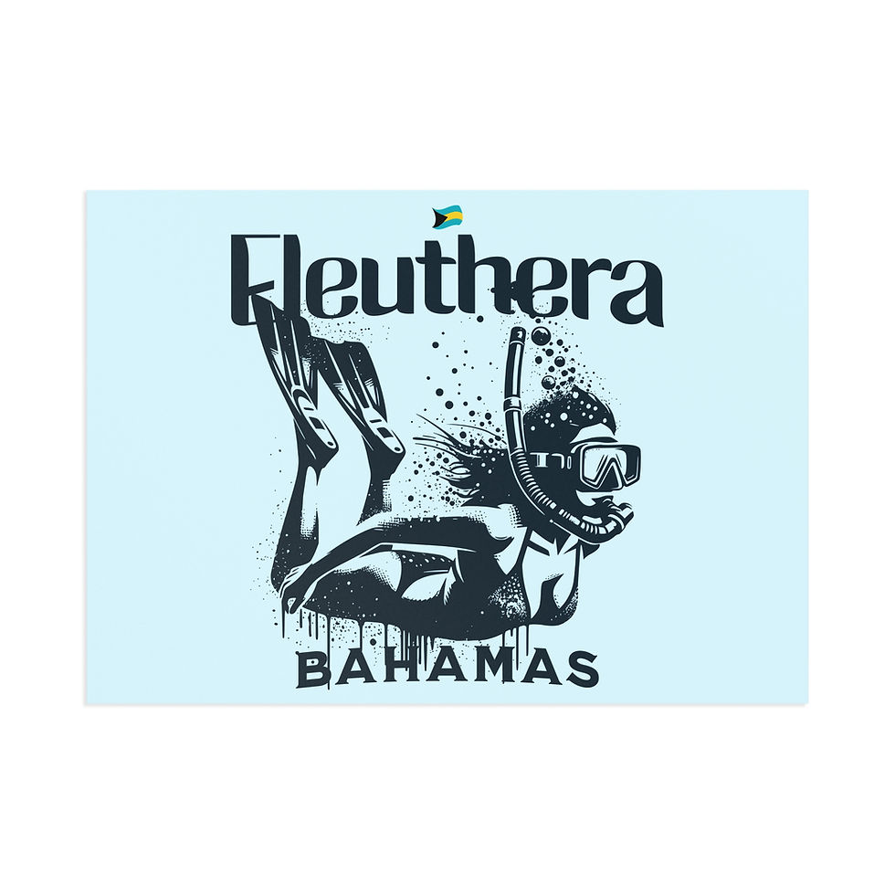 Thumbnail: Bahamas Postcard : Eleuthera Bahamas Snorkeling : Bahamas Souvenir Gift