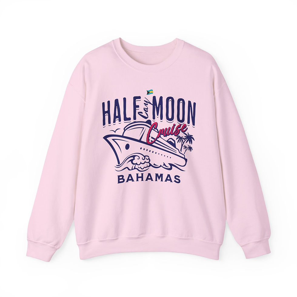 Thumbnail: Bahamas Souvenir Gift : Half Moon Cay Bahamas Cruise Unisex Bahamas Sweatshirt