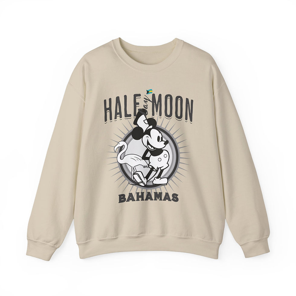 Thumbnail: Bahamas Souvenir Gift : Half Moon Cay Bahamas Cruise Unisex Bahamas Sweatshirt