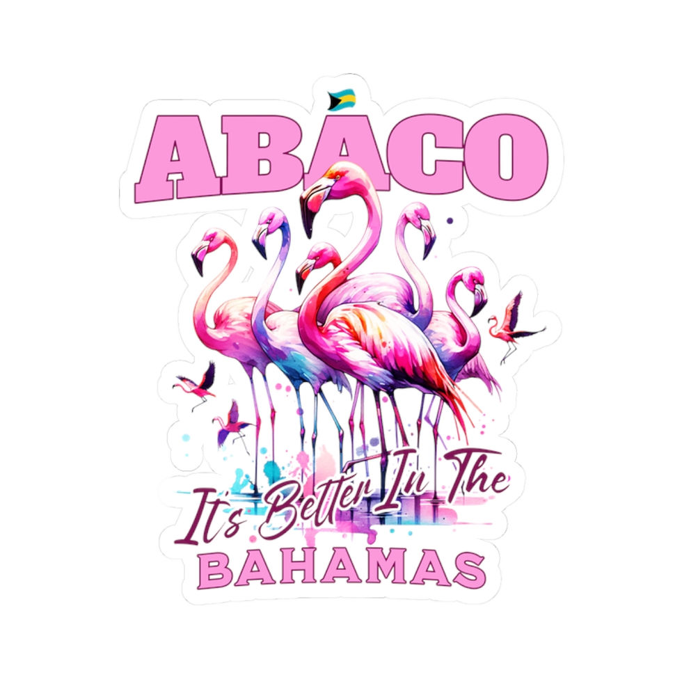 Thumbnail: Bahamas Souvenir Gift : Abaco Bahamas Flamingo Bahamas Sticker