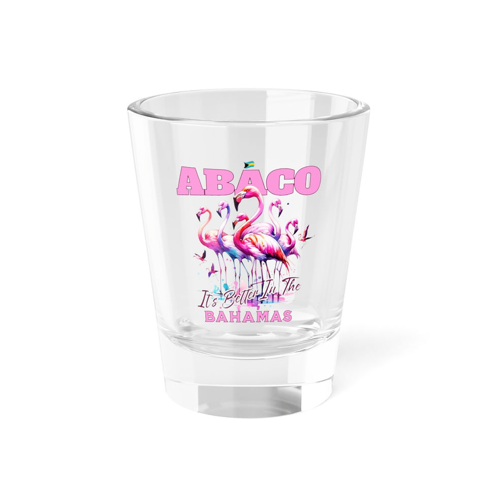 Thumbnail: Bahamas Souvenir Gift : Abaco Bahamas Flamingo Bahamas Shot Glass